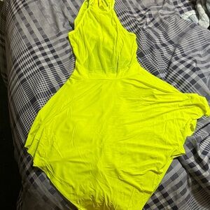 SHEIN Neon Yellow Dress